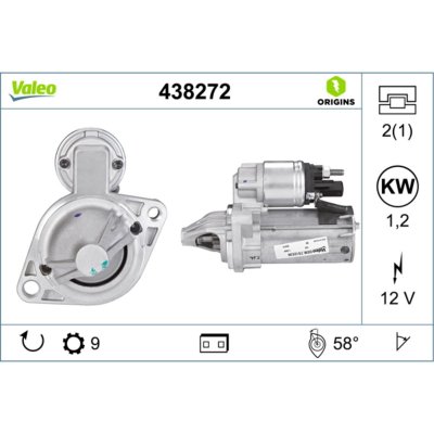 VALEO D&eacute;marreur NEW ORIGINAL PART 438272 