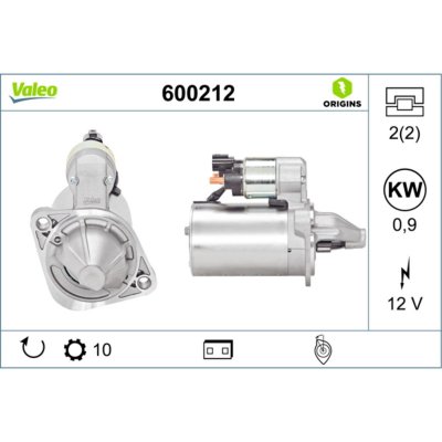 VALEO D&eacute;marreur NEW ORIGINAL PART 600212 