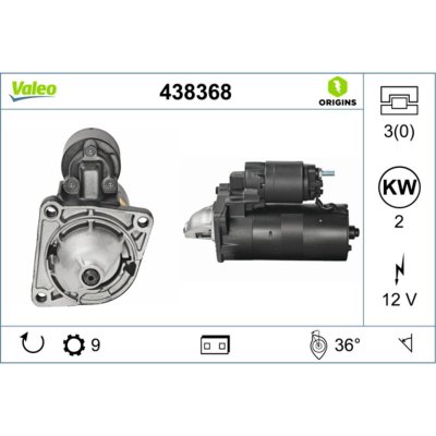 VALEO D&eacute;marreur PI&Egrave;CE NEUVE 438368 