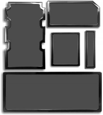 DEMCIFLEX  staubfilter-set f&uuml;r corsair 750d - schwarz schwarz df0483