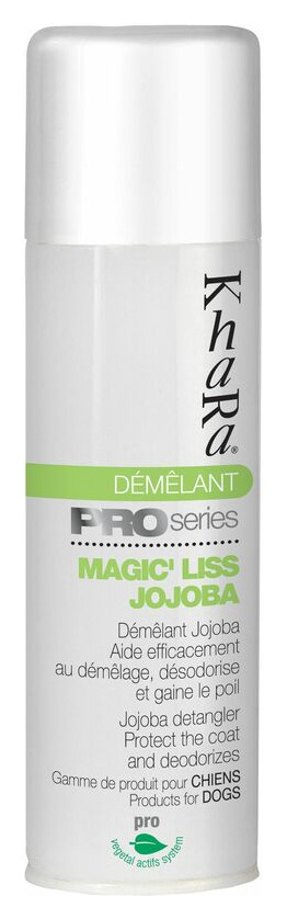 CHADOG D&eacute;m&ecirc;lant pour chiens en spray Magic Liss Jojoba Khara : 300ml