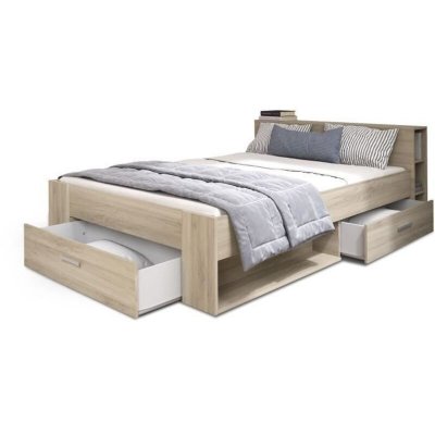 Demeyere lit adulte 160 x 200 cm - chene kronberg - oxygene OXY126227