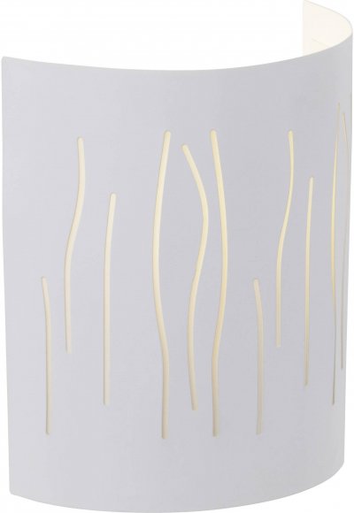 BRILLIANT Demi-applique avec d&eacute;coupes laser Kinley E27 40W blanc