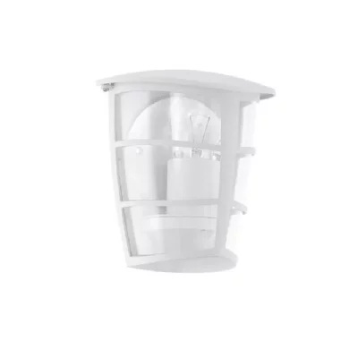 EGLO Demi-Applique ext&eacute;rieure Blanc 1X60W-Aloria -  LIGHTING - 93403