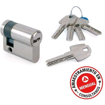 TESA ASSA ABLOY Demi cylindre vari&eacute; nickel&eacute; - 30 x 10 mm - T60 - Tesa