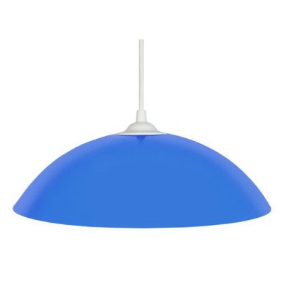 OCSTORE DEMI-LUNE Suspension 29,5cm m&eacute;tal bleu ciel