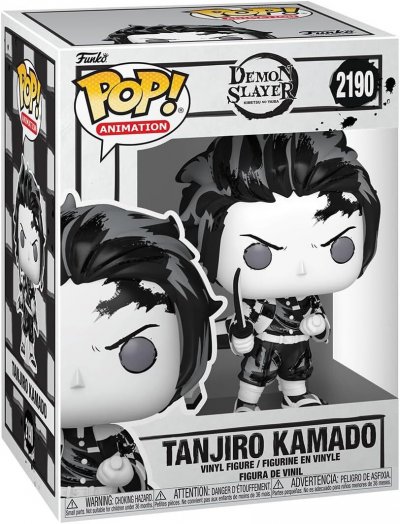 FUNKO Demon Slayer: Kimetsu no Yaiba - Figurine POP! Tanjiro(Sumi-Ink) 9 cm