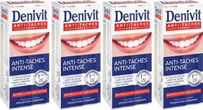 DENIVIT  - Dentifrice - Anti Taches Intense - Tube 50 ml - Lot de 4