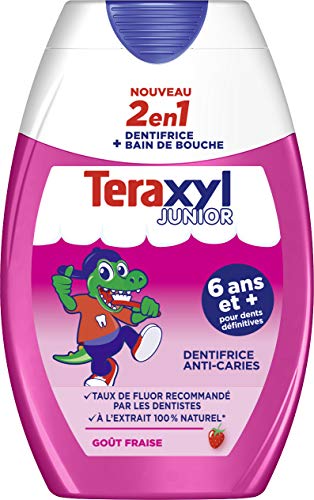 TERAXYL Dentifrice 2 en 1 Junior go&ucirc;t fraise,  (75 ml)