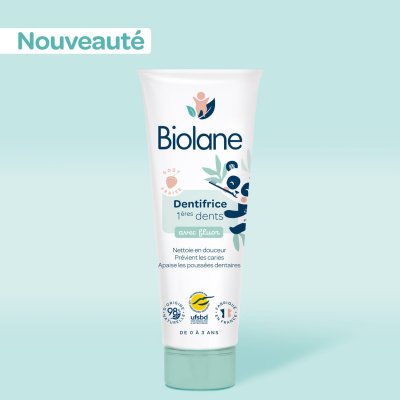 BIOLANE Dentifrice Bio 2en1 1&egrave;re dents 0 &agrave; 