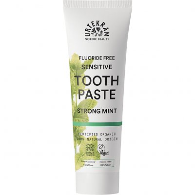 URTEKRAM Dentifrice biologique &agrave; la menthe forte  75ml