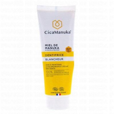 CICAMANUKA Dentifrice Blancheur au Miel de Manuka IAA15+ 75ml Cica Manuka