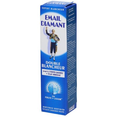 EMAIL DIAMANT Dentifrice double blancheur, &eacute;clat imm&eacute;diat, ar&ocirc;me menthe fra&icirc;che