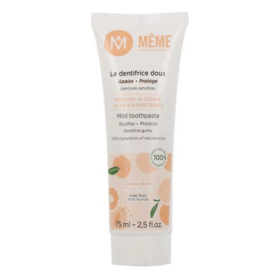 MEME Dentifrice Doux 75ml Ar&ocirc;me P&ecirc;che M&Ecirc;ME