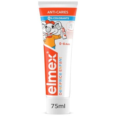 ELMEX Dentifrice Enfant Anti-caries 0 - 6 Ans  - Le Tube De 75ml