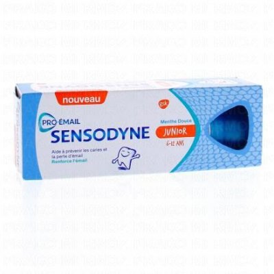 SENSODYNE Dentifrice Junior 6 &agrave; 12 Ans 50ml Pro-email Menthe Douce 