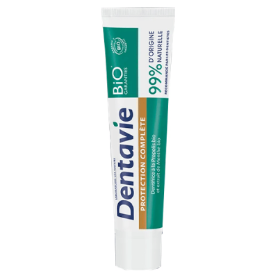 DENTAVIE Dentifrice Protection Compl&egrave;te propolis & menthe bio