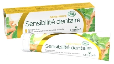 LEHNING Dentifrice sensibilit&eacute; dentaire bio 80g 