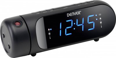 DENVER  Cpr700 Clock Radio Argent&eacute;
