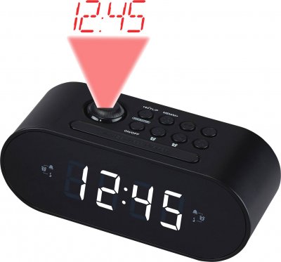 DENVER  CRP-717 BLACK PROJECTION CLOCKRADIO 