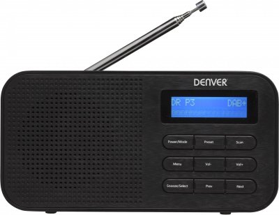 DENVER  DAB-42, Portable, Num&eacute;rique, DAB+,FM, 1 W, Bleu, Noir