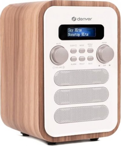 DENVER  DAB-48 - Radio portative DAB - 2.5 Watt - blanc