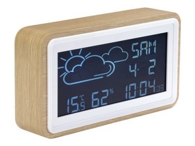 DENVER  WS-72 - Station m&eacute;t&eacute;orologique - bois