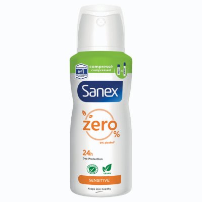 SANEX D&eacute;odorant 24 h Compress&eacute; peaux sensibles