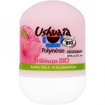 USHUAIA D&eacute;odorant Bio 24h Hibiscus Burkina Faso  - Le Roll-on De 50ml