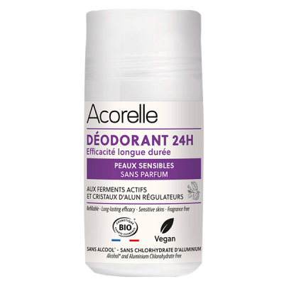 ACORELLE D&eacute;odorant Bio - Peaux sensibles - 