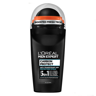 L OREAL PARIS D&eacute;odorant Carbon Protect 5 en 1 Ice Fresh