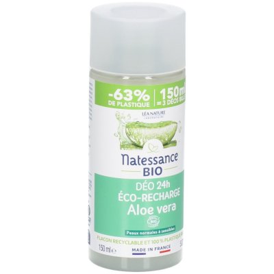 NATESSANCE D&eacute;odorant &Eacute;co-recharge Aloe Vera Bio  - Le Flacon De 150ml