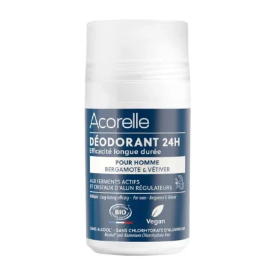 ACORELLE D&eacute;odorant roll-on 24h efficacit&eacute; longue dur&eacute;e 50ml Homme 