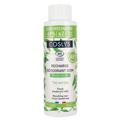 COSLYS D&eacute;odorant Soin Fra&icirc;cheur Bio -  Recharge 100 ml