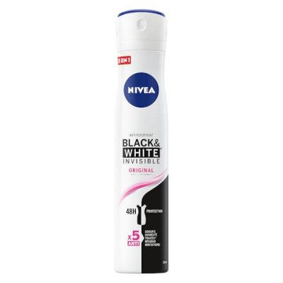 NIVEA D&eacute;odorant Spray Anti-transpirant Black&white Original  - Le Spray De 200ml
