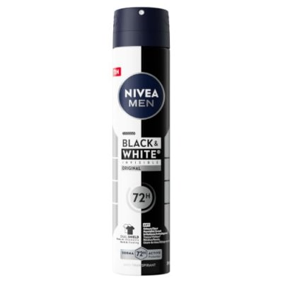 NIVEA D&eacute;odorant spray Black & White pour homme,  Men (200 ml)