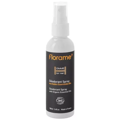 FLORAME D&eacute;odorant spray Homme aux HE de Palmarosa et Tea Tree 
