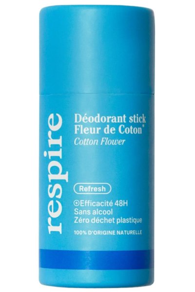 RESPIRE D&eacute;odorant stick Fleur de coton BIO,  (50 gr)