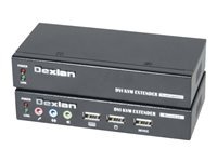 DEXLAN Deport KVM DVI/USB 2.0/Audio sur 2 x CAT5 50m