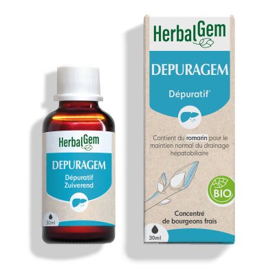 HERBALGEM Depuragem Bio Flacon compte gouttes  Gemmobase