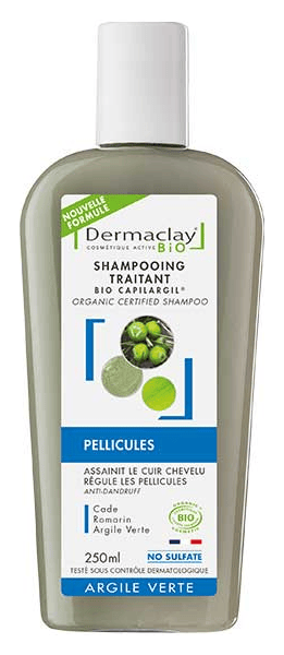 DERMACLAY  Shampooing Traitant Pellicules 250ml