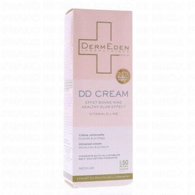 DERMEDEN  DD Cream Healthy Glow Effect Color Medium Spf50 50ml