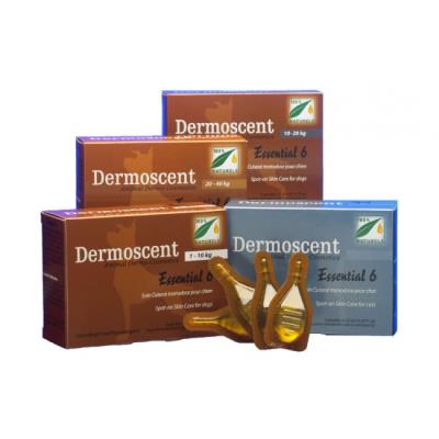 DERMOSCENT  Essential 6 Spot-On pour chien (10 &agrave; 20 kg) 3 x 4 pipettes
