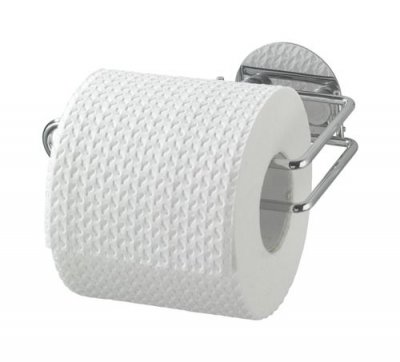WENKO D&eacute;rouleur papier toilette &agrave; adh&eacute;sifs- accessoire sans trou ni vis