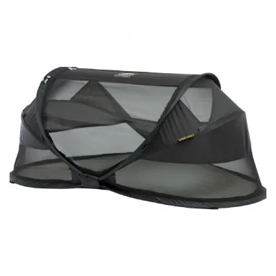 DERYAN  Lit d'enfant de voyage escamotable Baby Luxe moustiquaire Noir