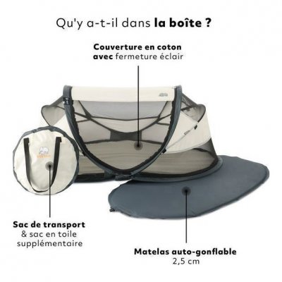 DERYAN  lit de voyage tente bebe luxe cream/creme 