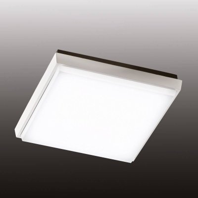 FABAS LUCE Desdy plafonnier d'ext&eacute;rieur LED, 24x24 cm, blanc