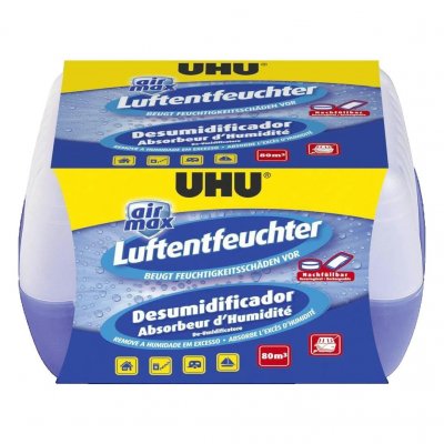 UHU D&eacute;shumidificateur &agrave; granules  Air Max 32 m&sup2; transparent X29671