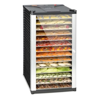 KLARSTEIN D&eacute;shydrateur alimentaire  Fruit Jerky 14 - 14 &eacute;tages - 1000W - acier noir 