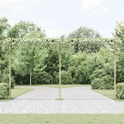 VIDAXL Design Classique Pergola De Jardin 400 X 40 X 205 Cm Bois-855835